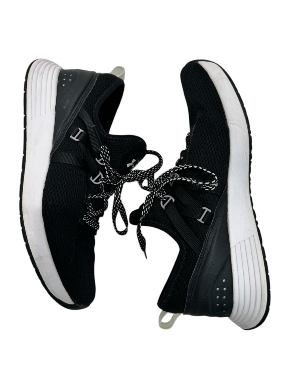 Under Armour Breathe Trainer Black White Mesh Sneakers - Women's Size 8 - Picture 4 of 9